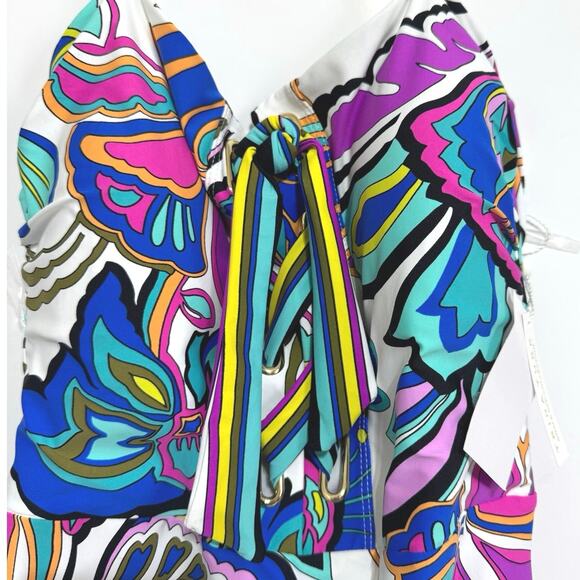 Trina Turk Multicolor Floral One Piece Swimsuit - Picture 5 of 10